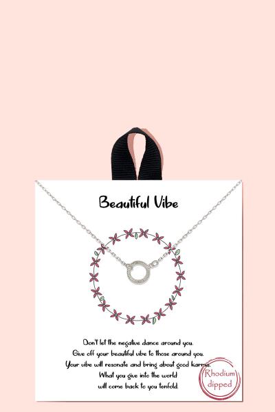 BLB BEAUTIFUL VIBE CIRCLE CHAIN NECKLACE