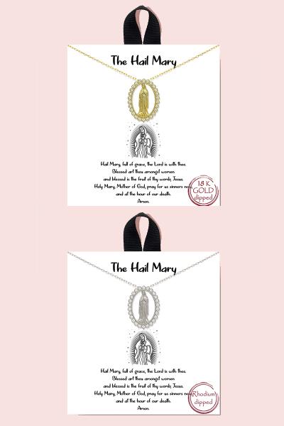 BLB THE HAIL MARY PENDANT NECKLACE