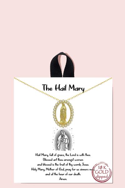 BLB THE HAIL MARY PENDANT NECKLACE