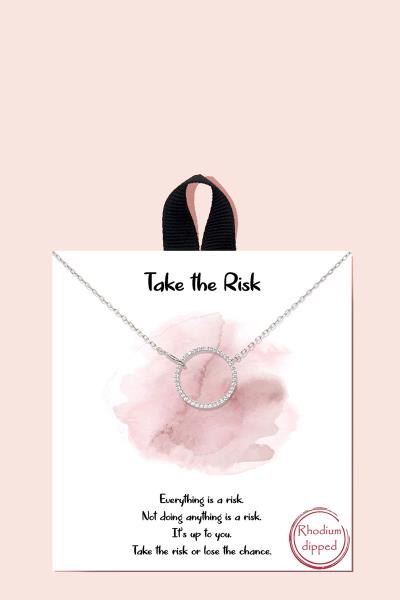 BLB TAKE THE RISK PENDANT NECKLACE