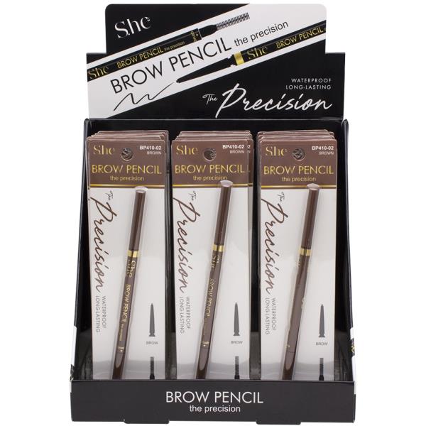 SHE MAKEUP THE PRECISION BROW PENCIL (24 UNITS)