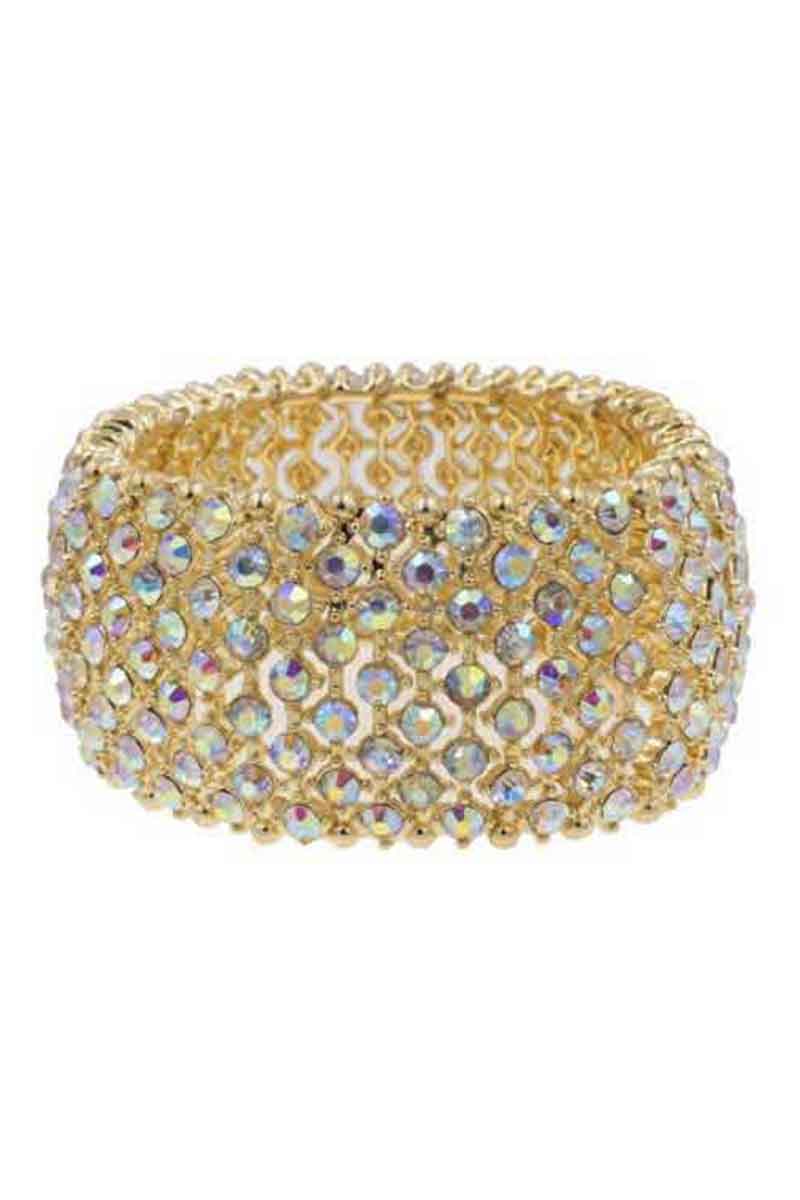 MULTI RHINESTONE FASHION BANGLE