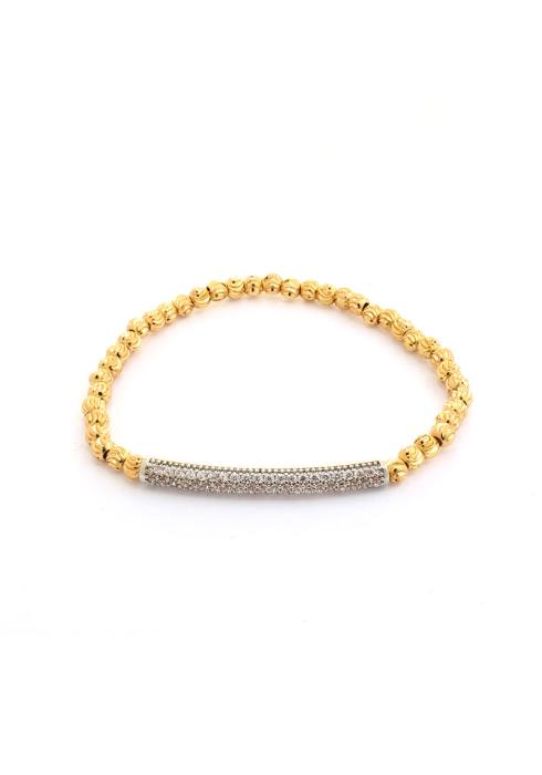 METAL BALL BEAD STRETCH BRACELET