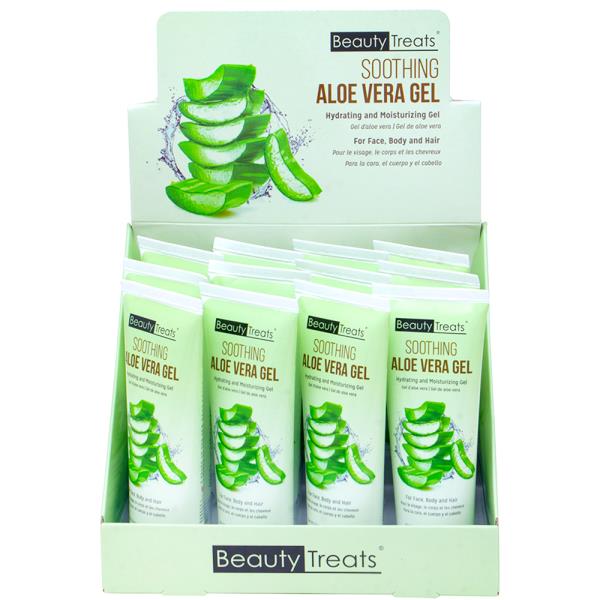 BEAUTY TREATS SOOTHING ALOE VERAL GEL (12 UNITS)