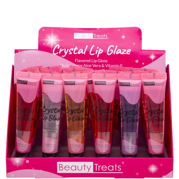 BEAUTY TREATS CRYSTAL LIP GLAZE GLOSS (24 UNITS)