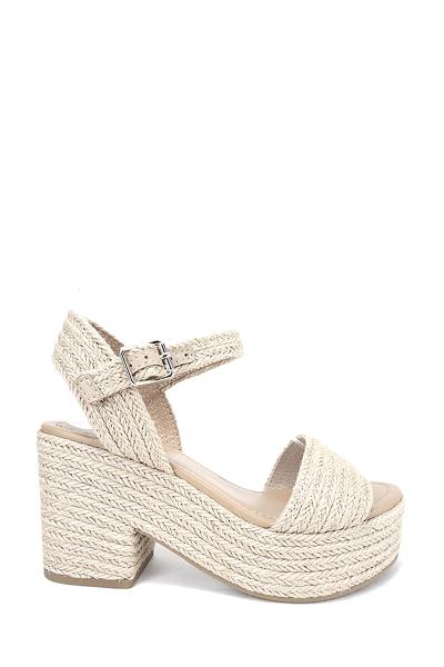 CHIC THICK HEEL BUCKLE SANDALS