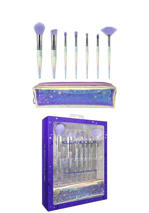 STAR LIFE 7 PC BRUSH SET WITH COSMETIC BAG
