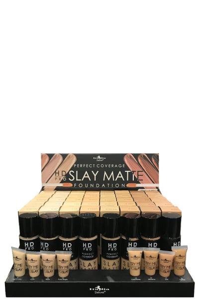 PERFECT COVERAGE HD PRO SLAY MATTE FOUNDATION SET (48 UNITS)