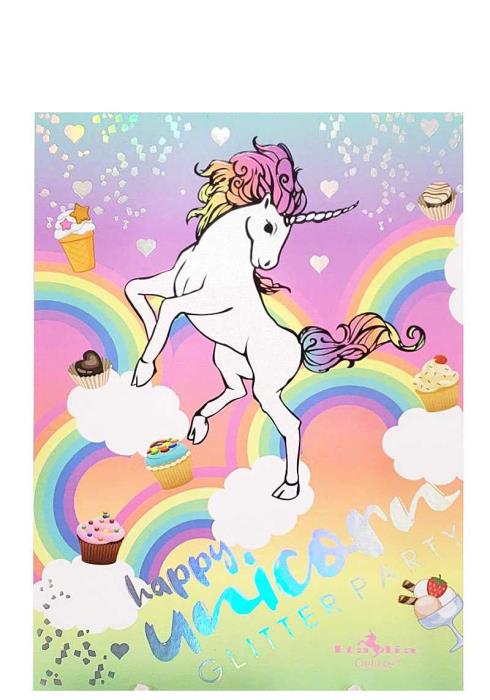 ITALIA DELUXE HAPPY UNICORN GLITTER PARTY PALETTE