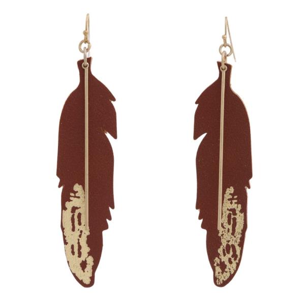 FEATHER DANGLE EARRING