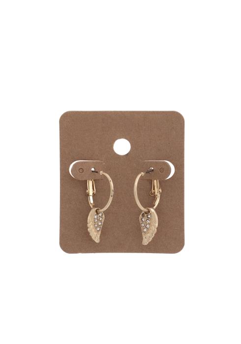 WING CHARM MINI HOOP EARRING