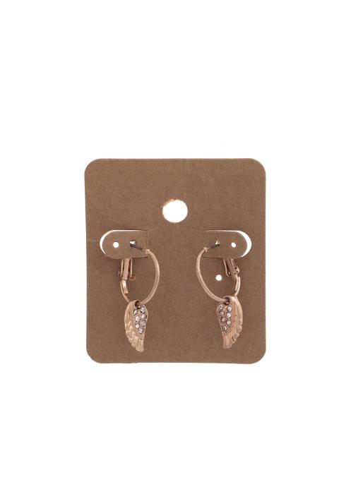 WING CHARM MINI HOOP EARRING