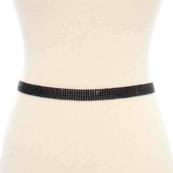 6 LINE CLASSIC RHINESTONE BELT