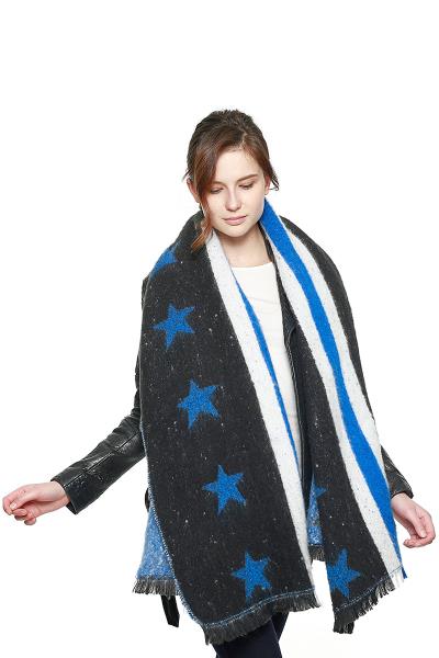 STARS & STRIPE OVERSIZED SCARF