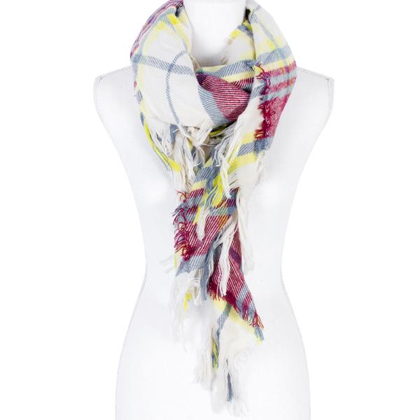 MULTI COLORED FRINGE SCARF