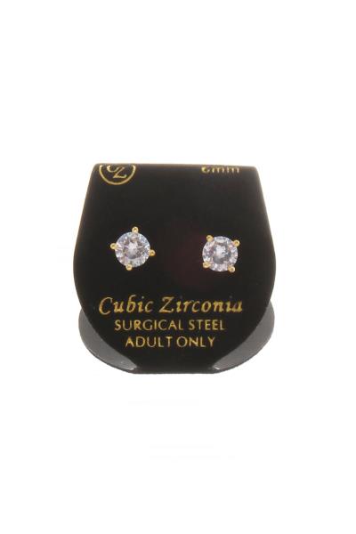 BASIC CUBIC ZIRCONIA STUD EARRING