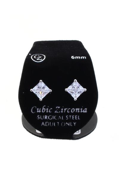 BASIC CUBIC ZIRCONIA STUD EARRING