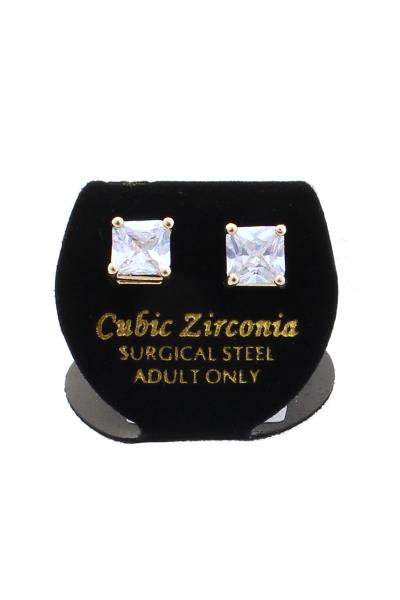 BASIC CUBIC ZIRCONIA STUD EARRING