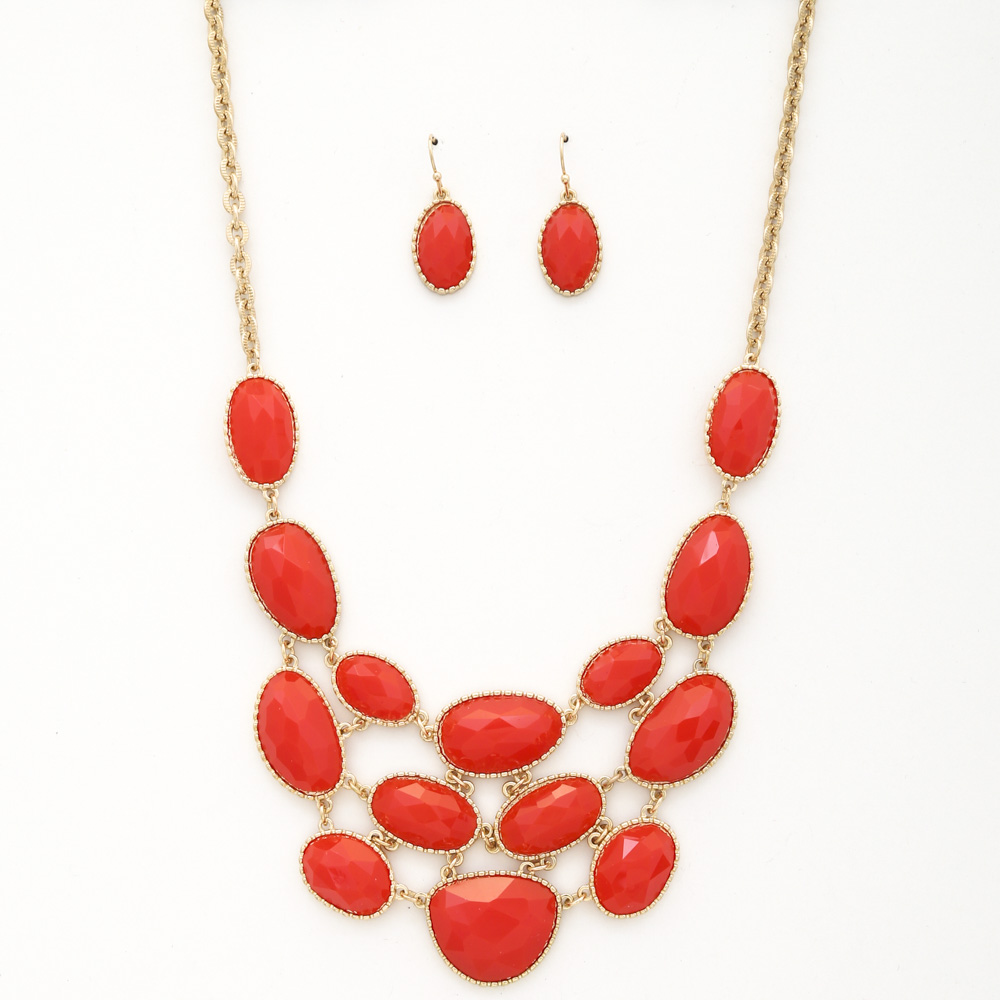 OVAL LINK STATEMENT NECKLACE