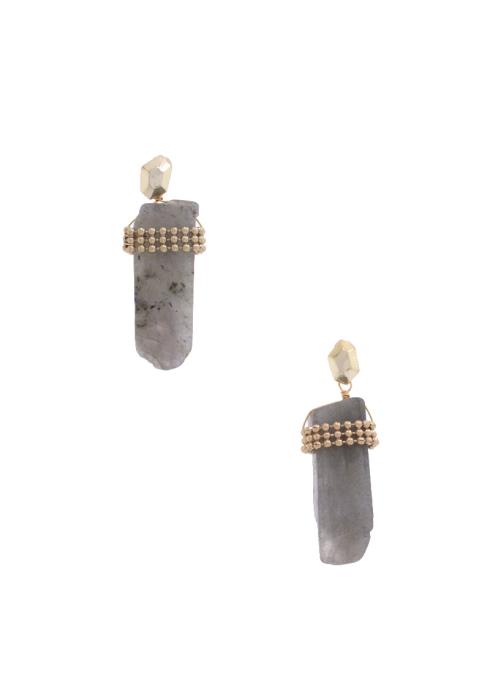 STONE BEADED EARRING