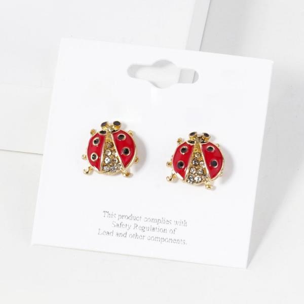 LADYBUG POST EARRING