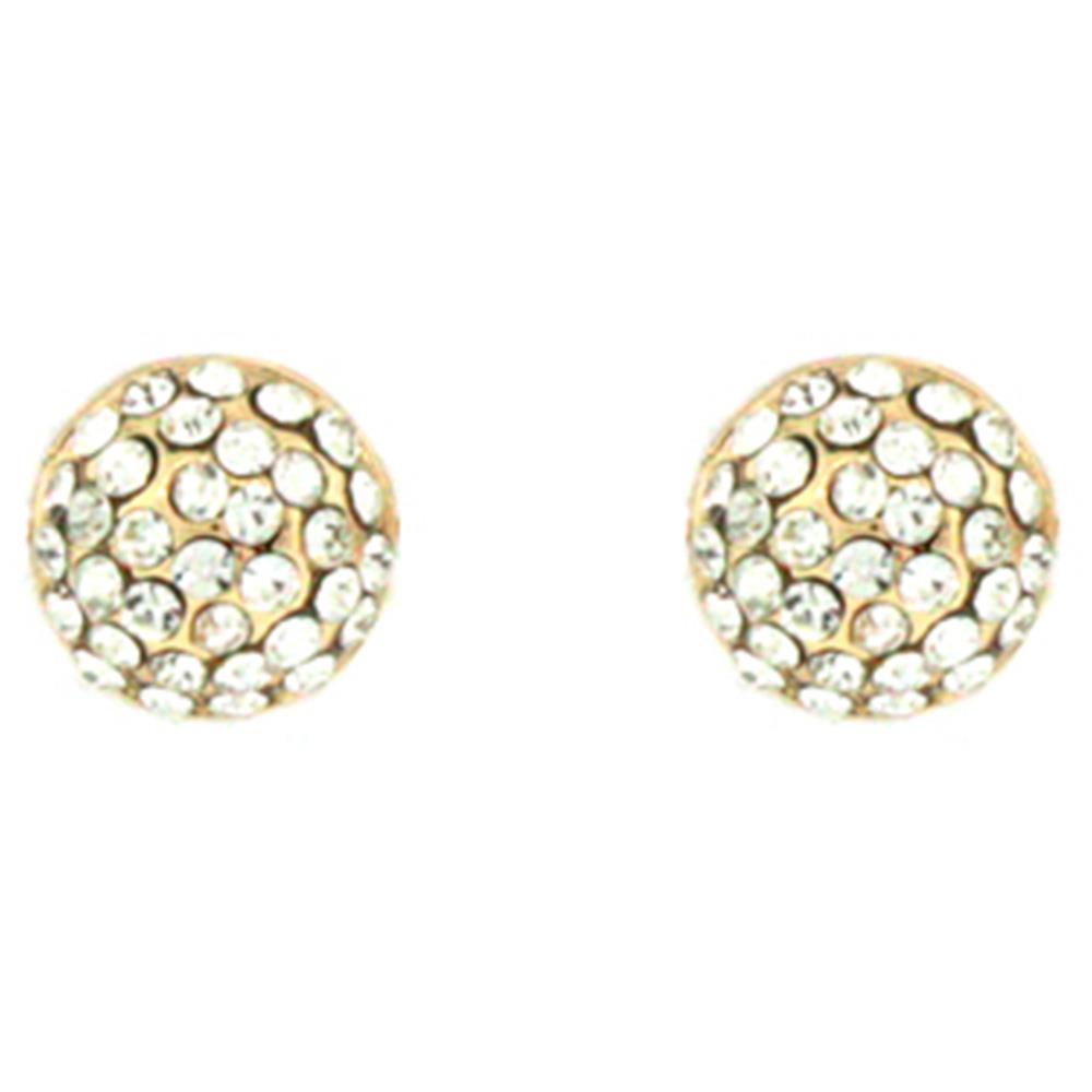 CRYSTAL METAL EARRING