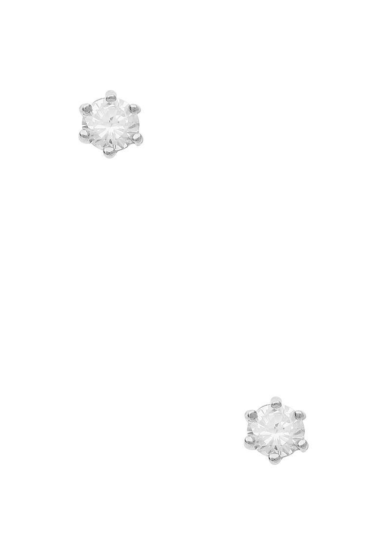 FASHION 6MM CRYSTAL STUD EARRING