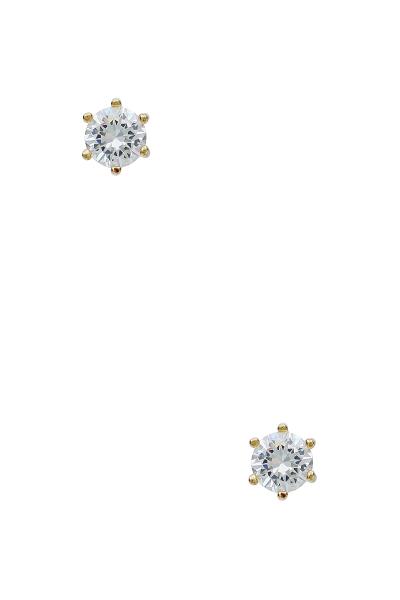 CUBIC ZIRCONIA STUD EARRING
