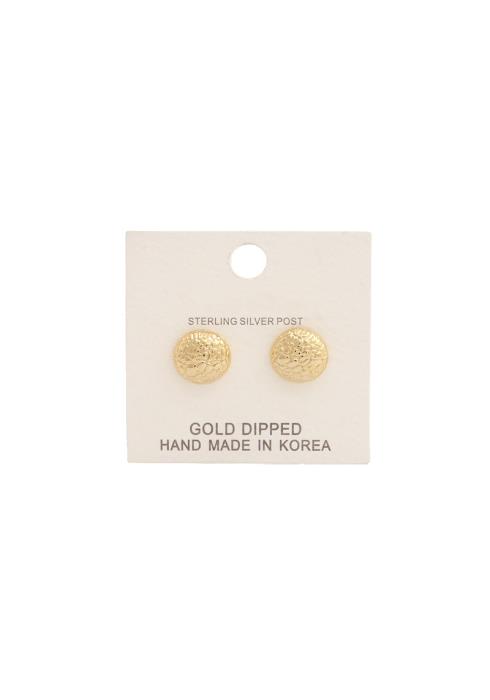 TEXTURE DOME METAL EARRING