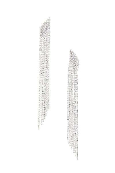 RHINESTONE MULTI STRAND EARRING