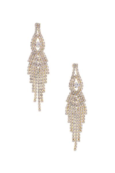 RHINESTONE DANGLE EARRING