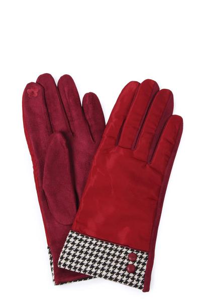 FASHION HOUNDTOOTH PATTERN WRIST SMART TOUCH GLOVES