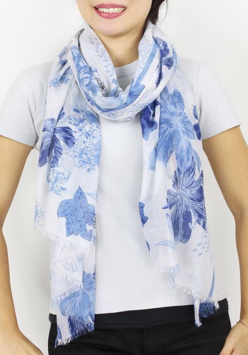 FASHION FLORAL SKINNY SCARF
