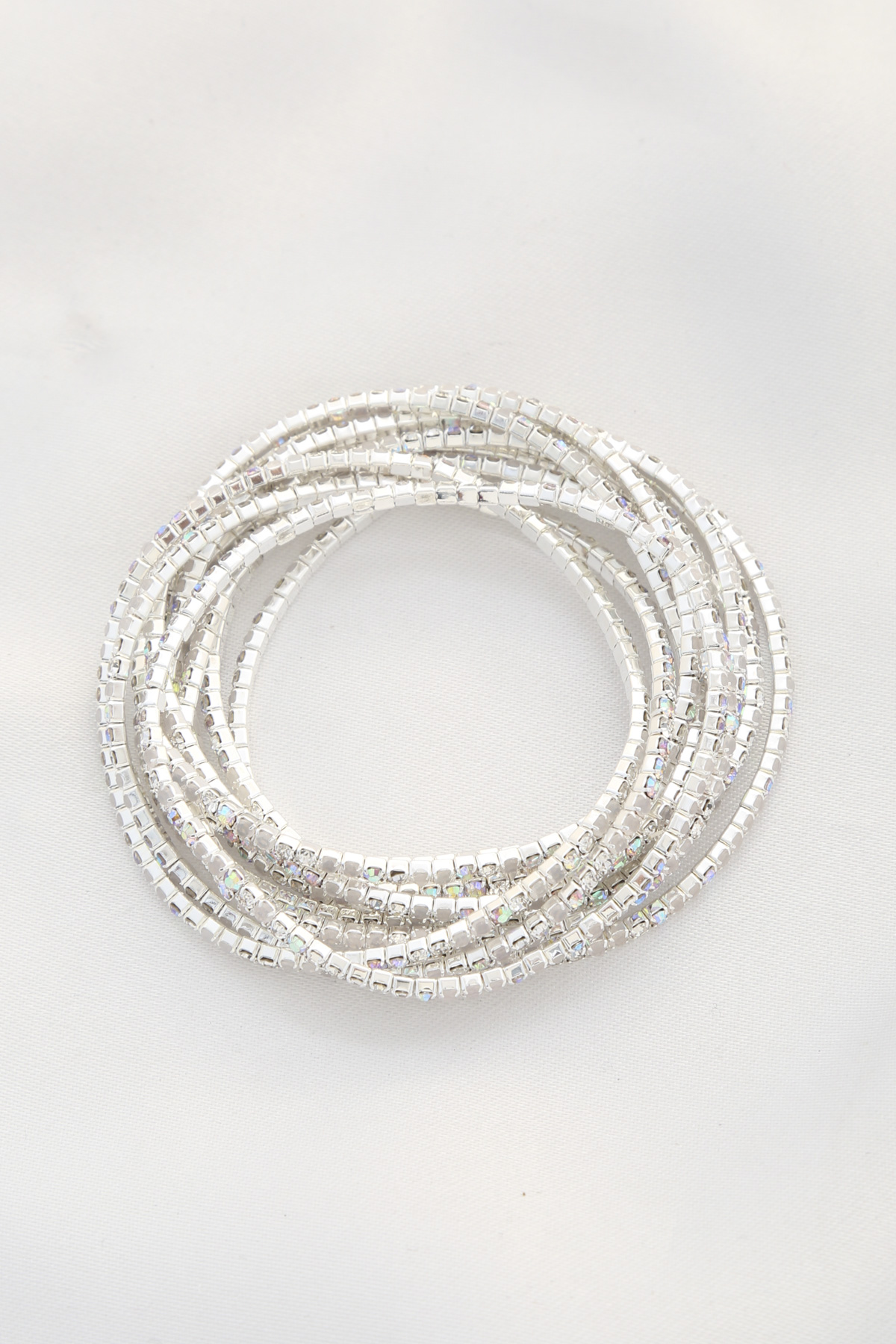 MULTI RHINESTONE STRETCH BRACELET