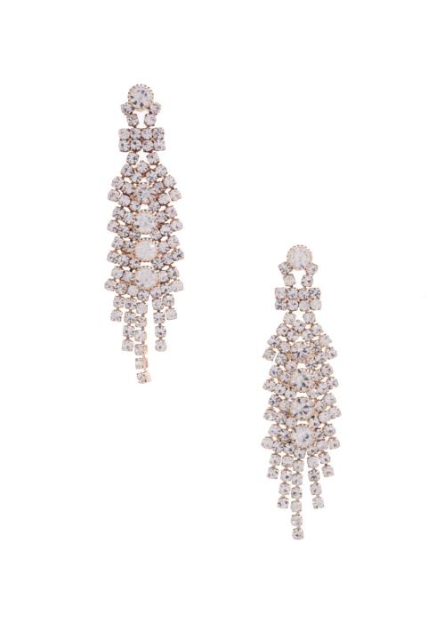RHINESTONE DANGLE EARRING