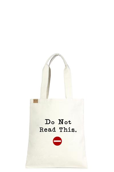 DO NOT READ THIS CANVAS ECO BAG