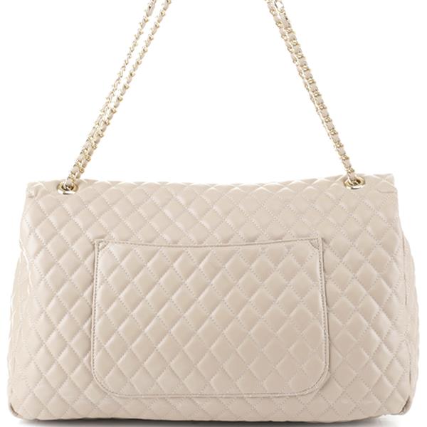 MODERN LARGE QUILTED SHOULDER DUFFEL LIKE BAG