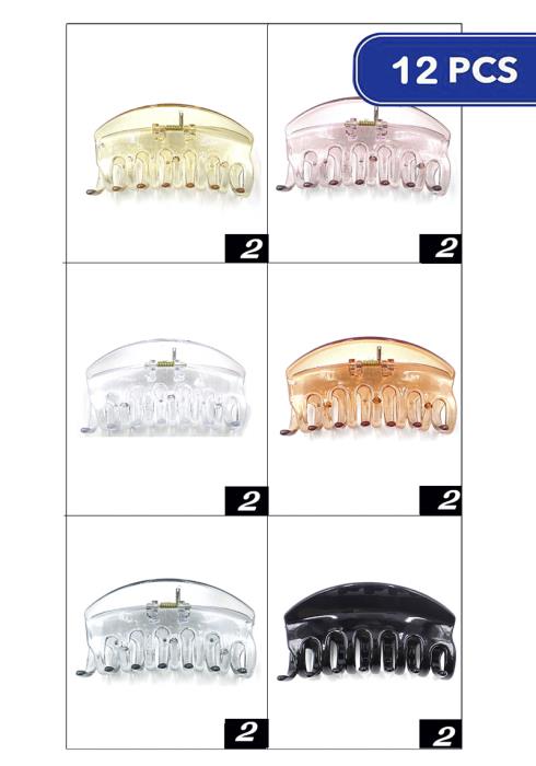 FASHION HAIR CLAW CLIP (12 UNITS)