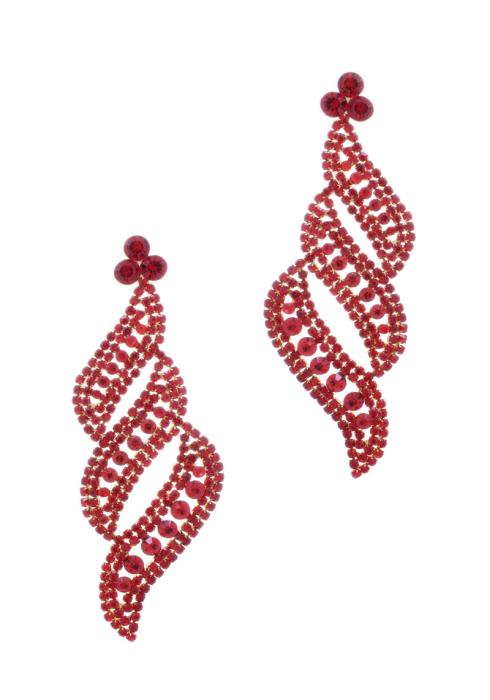 RHINESTONE SHELL SHAPE EARRING