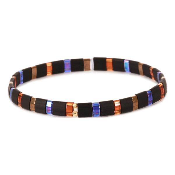 STACKABLE STRETCH TILE BEAD BRACELET