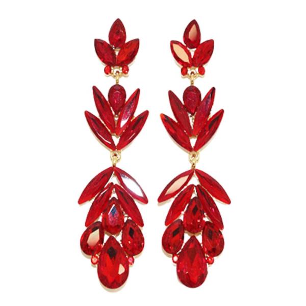 TEARDROP RHINESTONE DANGLE EARRING