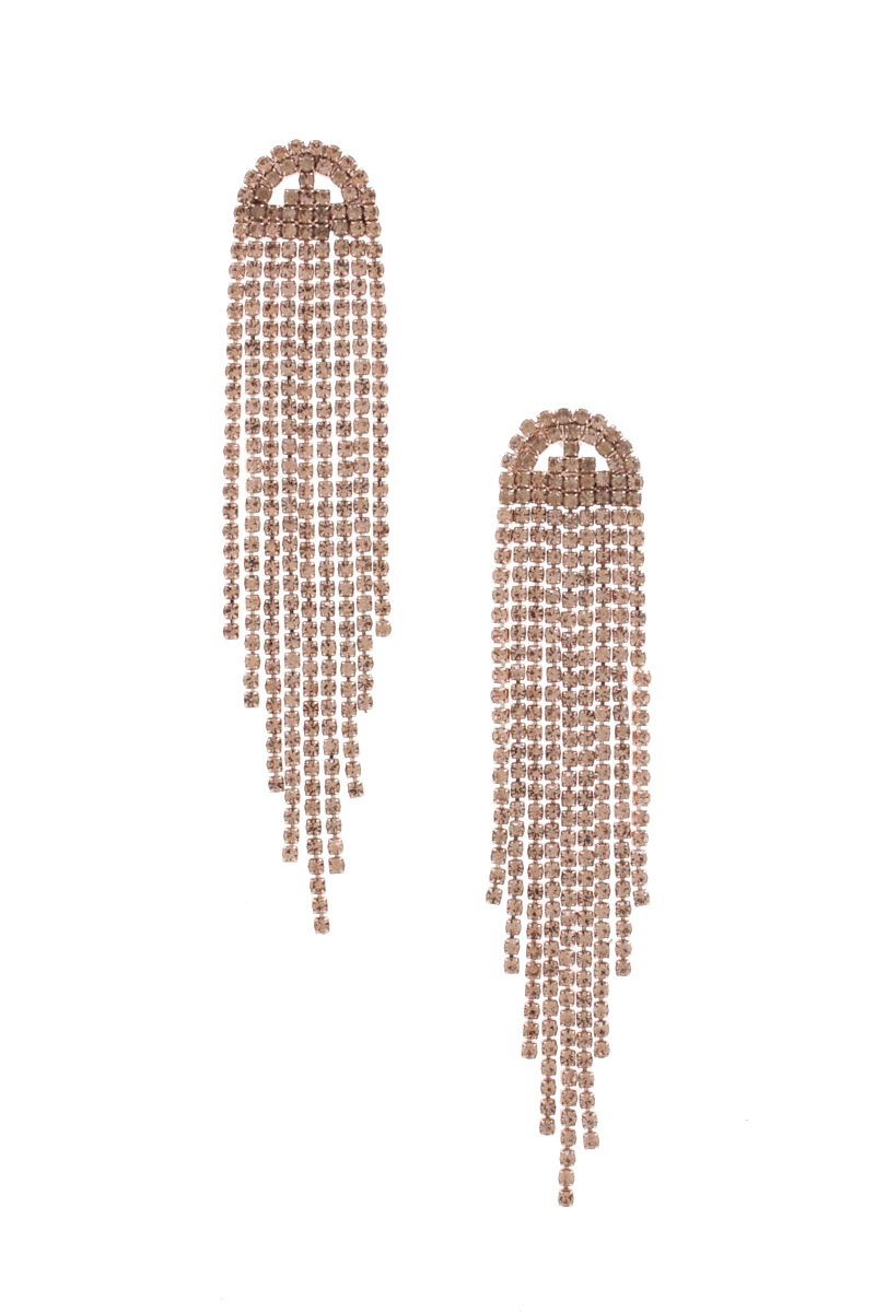 RHINESTONE DANGLE DROP EARRING