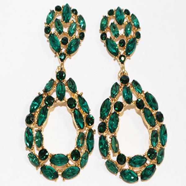 MARQUISE SHAPE ELEGANT RHINESTONE EARRING