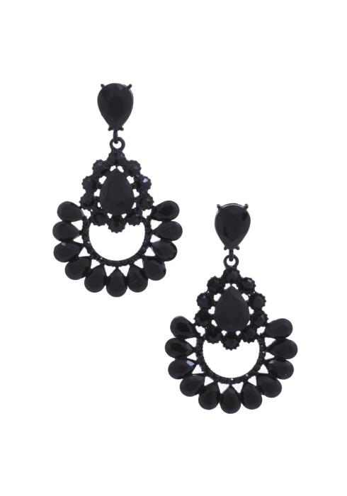 ELEGANT TEARDROP RHINESTONE EARRING