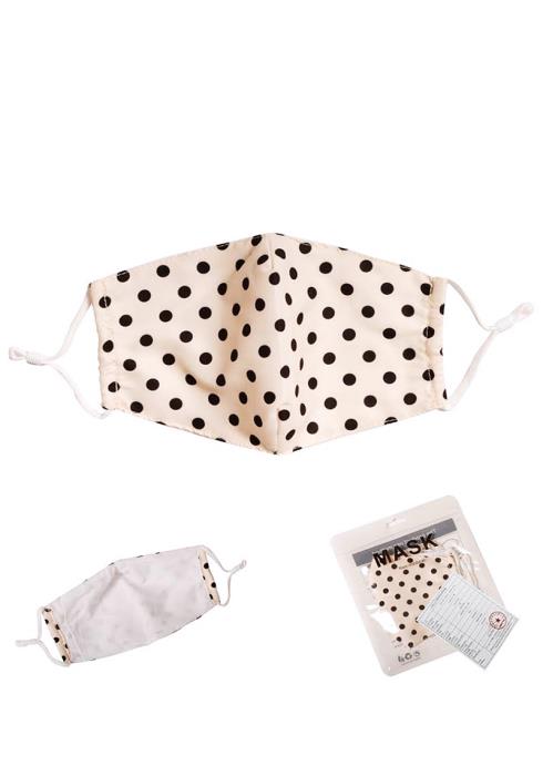 FASHION POLKA DOT PRINT FILTER CHANGEABLE FABRIC MASK