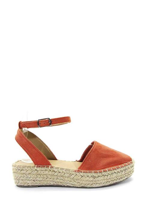 STYLISH ANKLE STRAP NATURAL WEDGE SANDAL