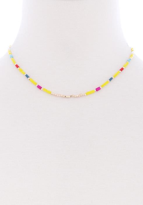 SEED BEAD MULTI COLOR NECKLACE