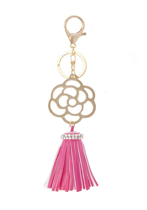 TASSEL FLORAL METAL DESIGN KEY CHAIN