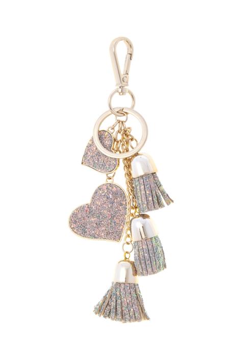 HEART TASSEL DANGLE CHAIN DROP KEY CHAIN