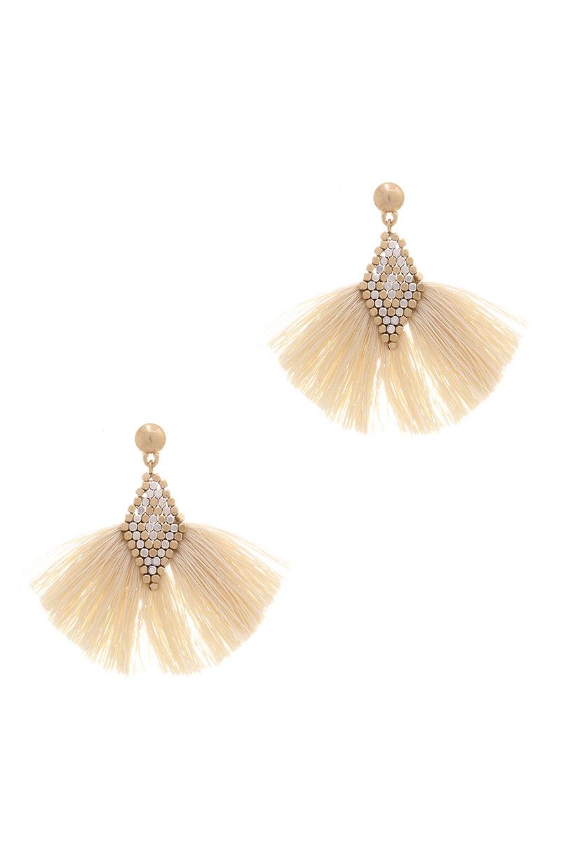 METAL TASSEL FASHION EARRING